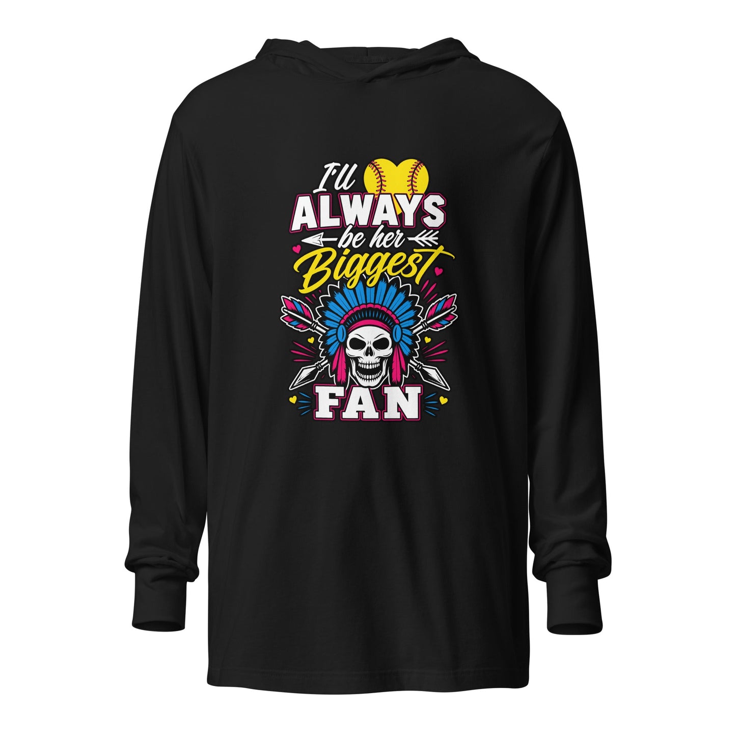 Performance | Hooded Long Sleeve T Shirt | Savage Softball | Valor Logo