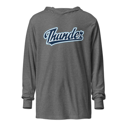 Performance | Hooded Long Sleeve T Shirt | SCAA Thunder | Script Logo