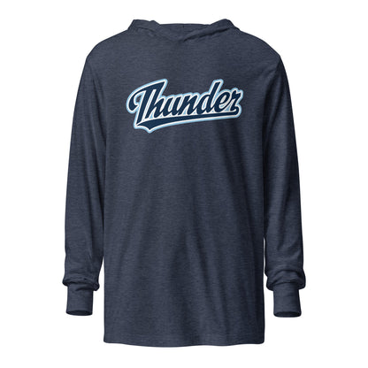 Performance | Hooded Long Sleeve T Shirt | SCAA Thunder | Script Logo