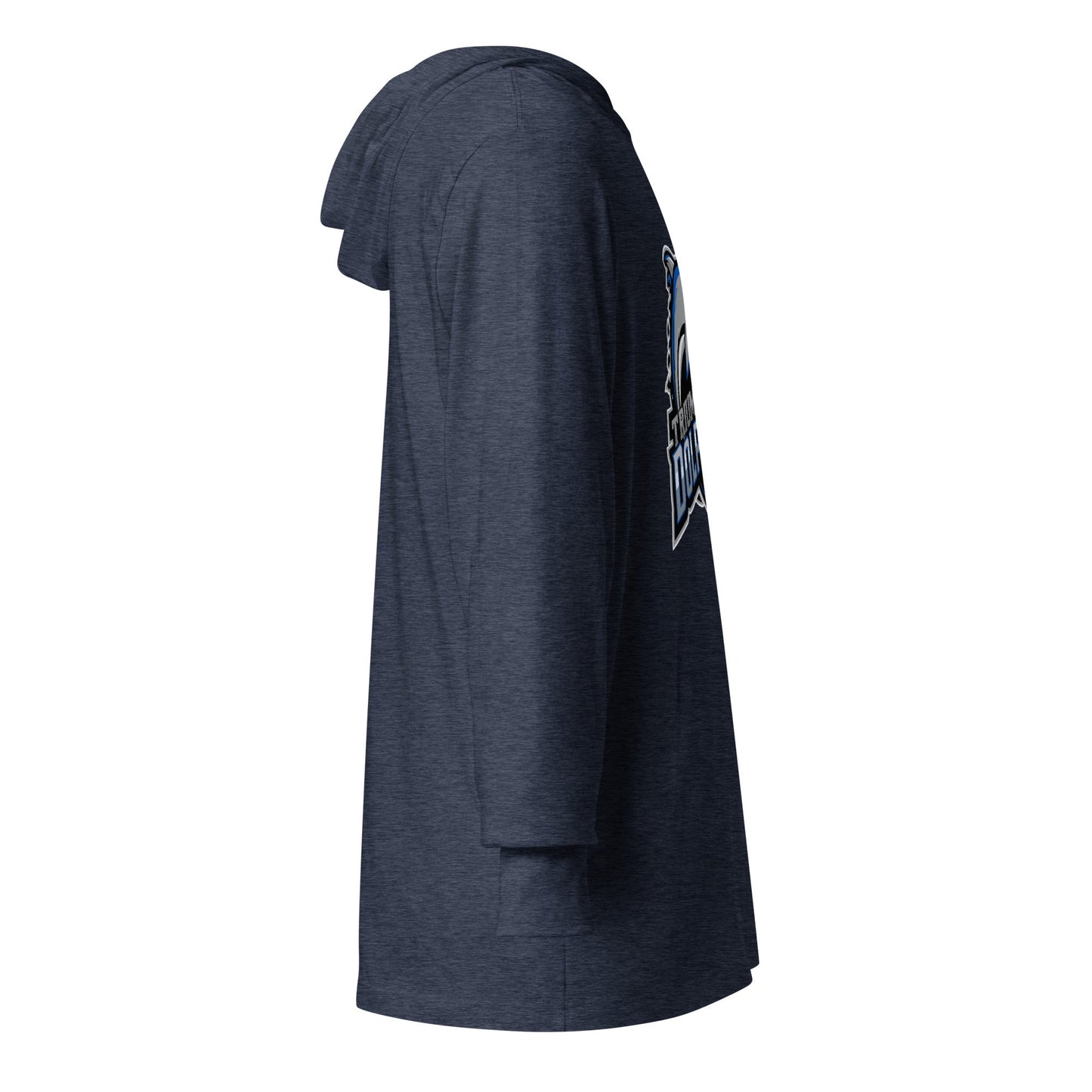 Performance | Hooded Long Sleeve T Shirt | SE Triumphant Dolphins | Dolphins Mascot Logo