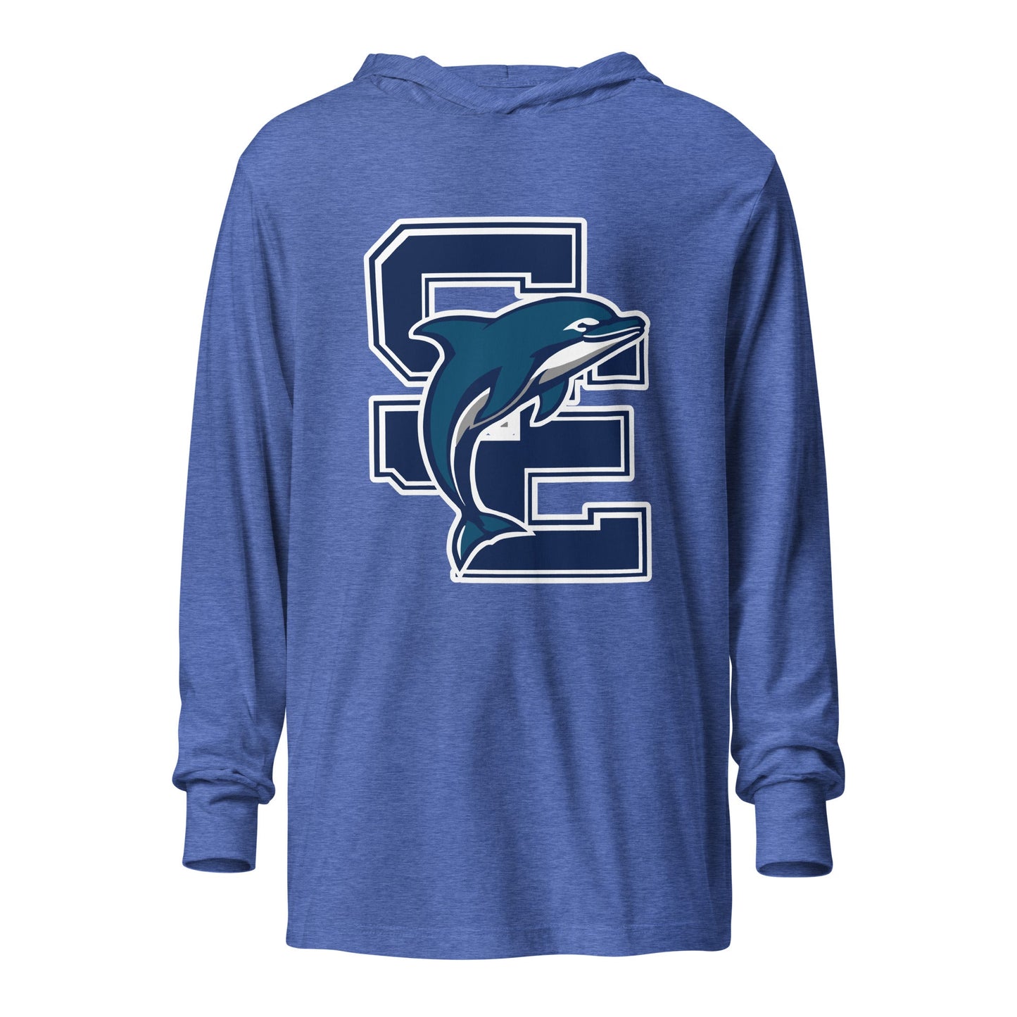 Performance | Hooded Long Sleeve T Shirt | SE Triumphant Dolphins | SE Logo