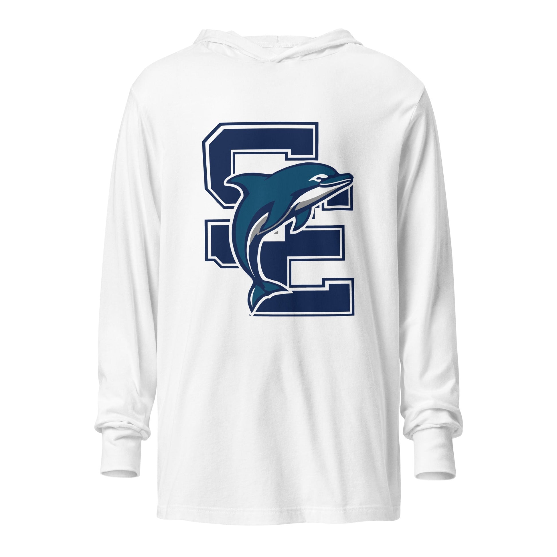Performance | Hooded Long Sleeve T Shirt | SE Triumphant Dolphins | SE Logo