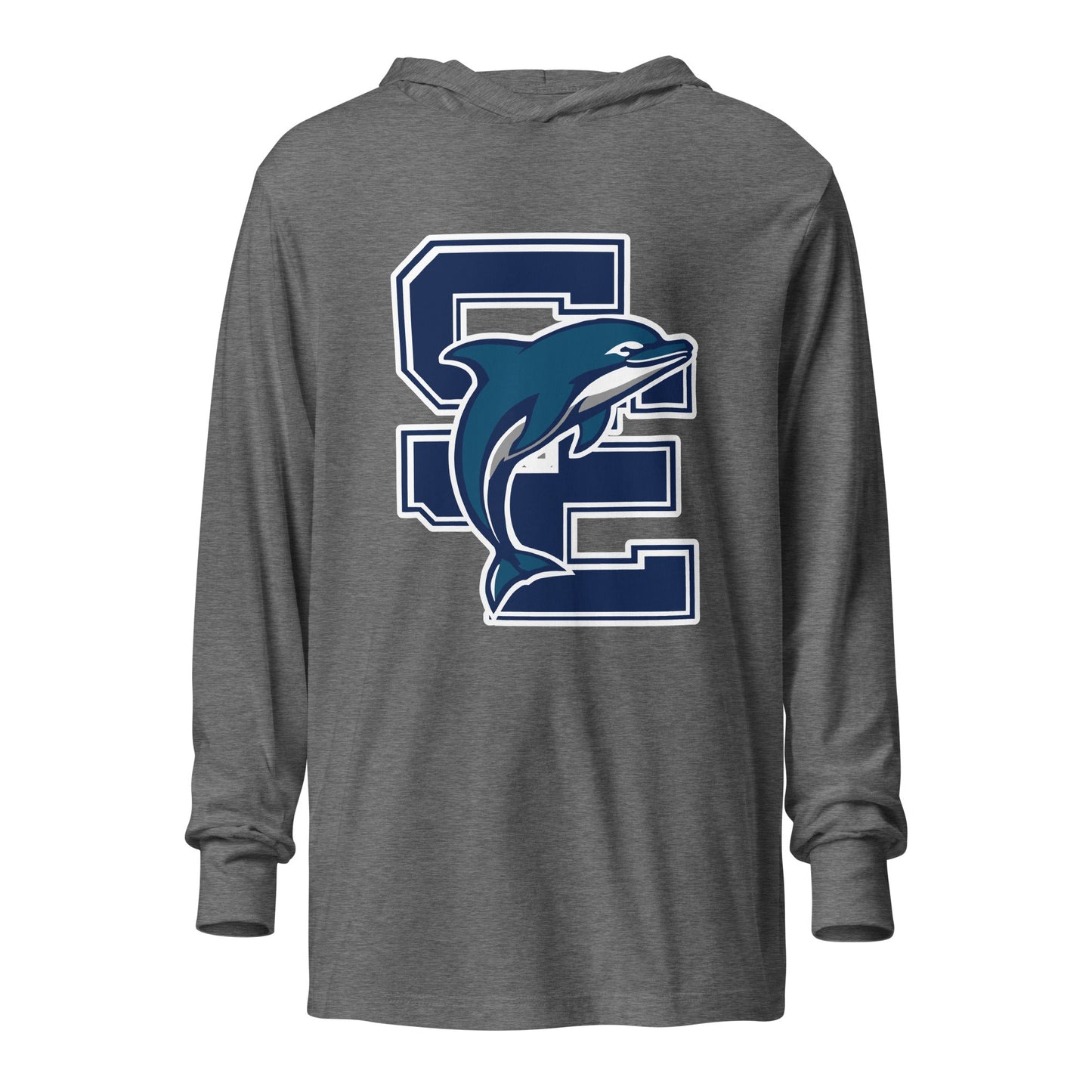 Performance | Hooded Long Sleeve T Shirt | SE Triumphant Dolphins | SE Logo