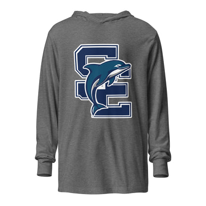 Performance | Hooded Long Sleeve T Shirt | SE Triumphant Dolphins | SE Logo