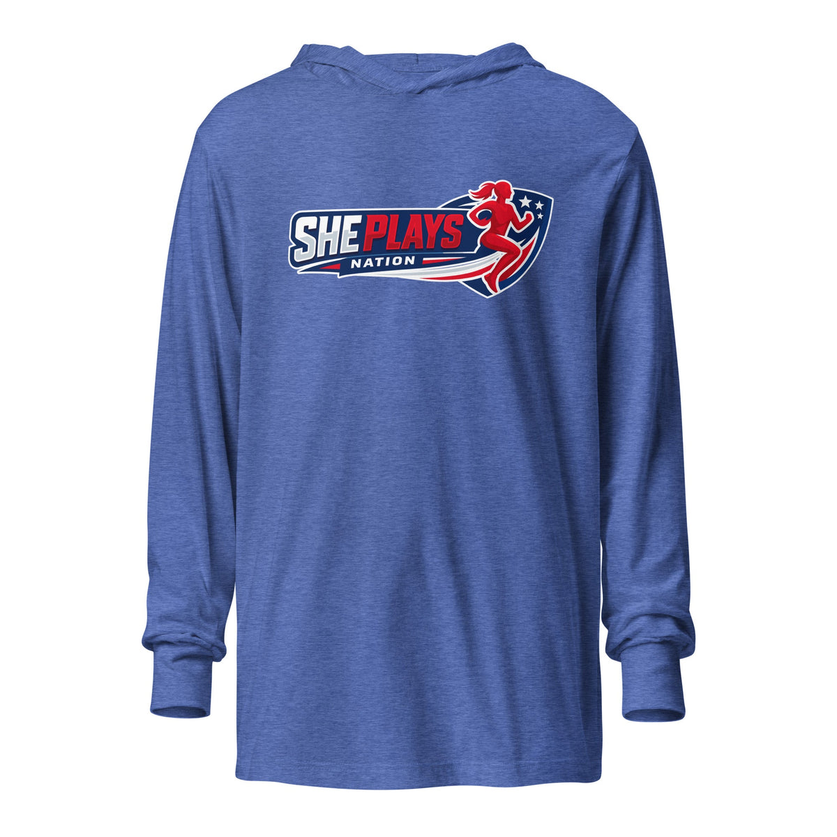 Performance | Hooded Long Sleeve T Shirt | She Plays Nation | Crest Logo