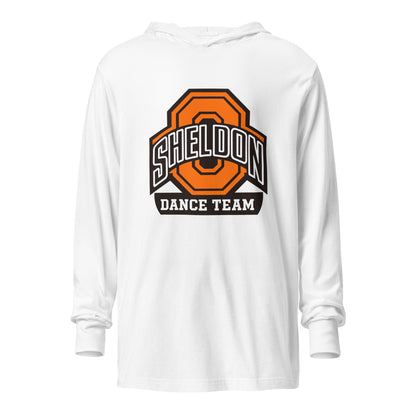 Performance | Hooded Long Sleeve T Shirt | Sheldon Dance Team | Emblem Logo