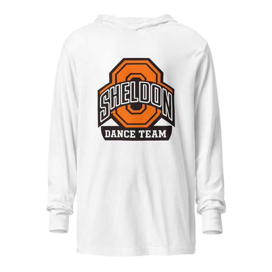 Performance | Hooded Long Sleeve T Shirt | Sheldon Dance Team | Emblem Logo