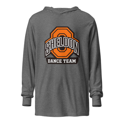 Performance | Hooded Long Sleeve T Shirt | Sheldon Dance Team | Emblem Logo