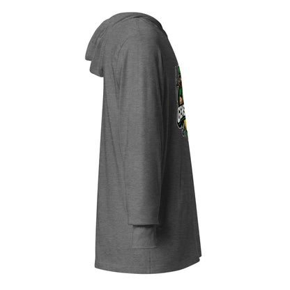 Performance | Hooded Long Sleeve T Shirt | Silver Valley Gemstones | Emerald Valley Logo