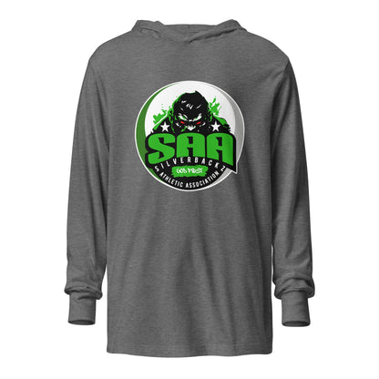 Performance | Hooded Long Sleeve T Shirt | Silverbackz Athletic Association LLC | Silverback Logo
