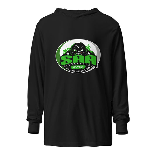 Performance | Hooded Long Sleeve T Shirt | Silverbackz Athletic Association LLC | Silverback Logo