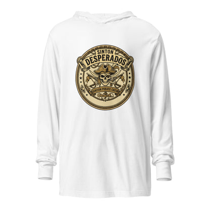 Performance | Hooded Long Sleeve T Shirt | Sinton Desperados Baseball | Badge Logo