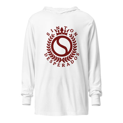 Performance | Hooded Long Sleeve T Shirt | Sinton Desperados Baseball | Emblem Logo