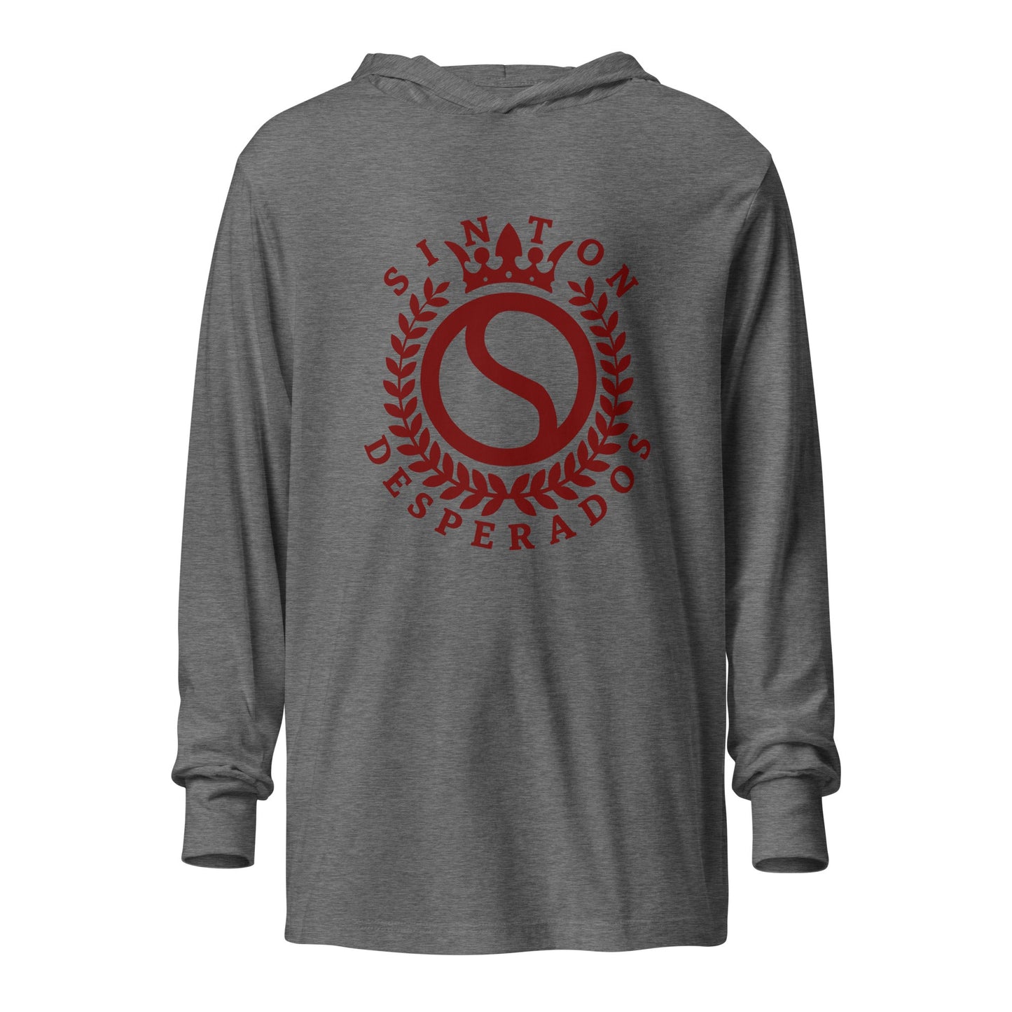 Performance | Hooded Long Sleeve T Shirt | Sinton Desperados Baseball | Emblem Logo