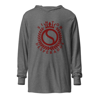 Performance | Hooded Long Sleeve T Shirt | Sinton Desperados Baseball | Emblem Logo