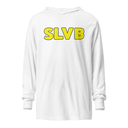 Performance | Hooded Long Sleeve T Shirt | SLVB | Wordmark Logo
