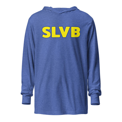 Performance | Hooded Long Sleeve T Shirt | SLVB | Wordmark Logo