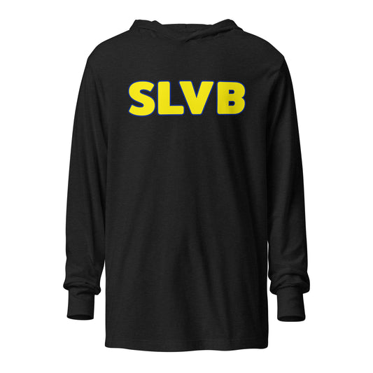 Performance | Hooded Long Sleeve T Shirt | SLVB | Wordmark Logo