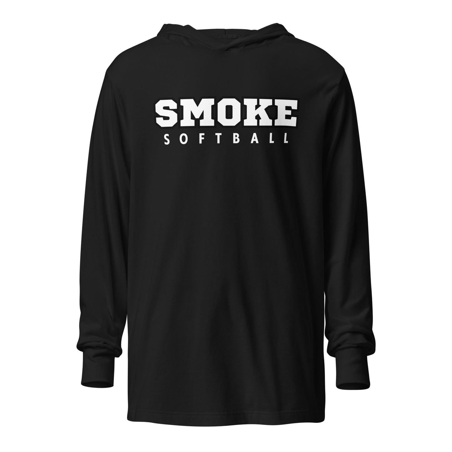 Performance | Hooded Long Sleeve T Shirt | Smoke 14U Softball | Crest Logo