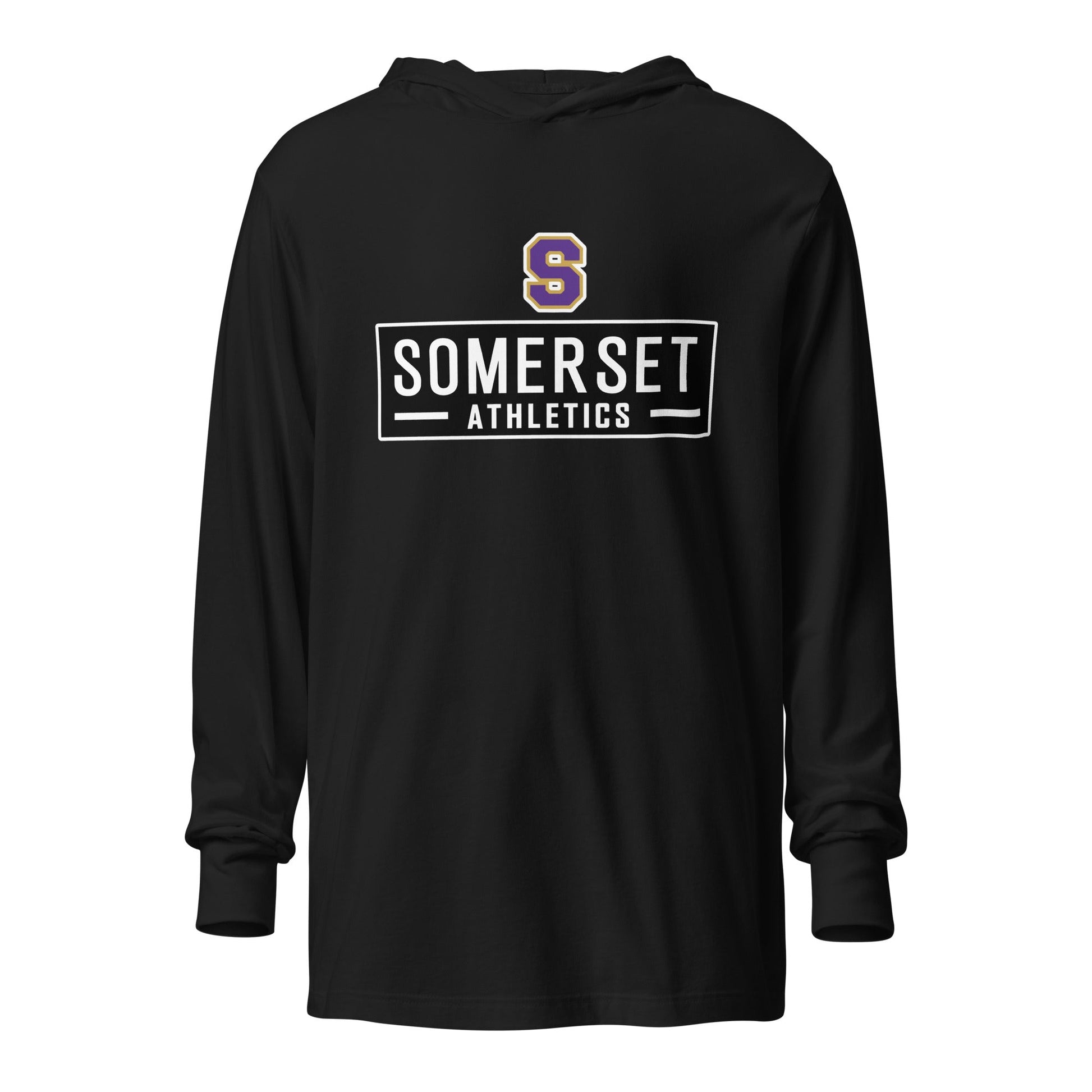 Performance | Hooded Long Sleeve T Shirt | Somerset Athletics | Somerset Logo