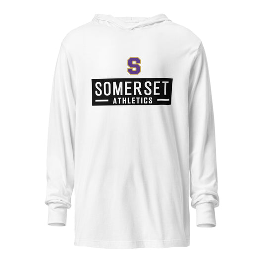 Performance | Hooded Long Sleeve T Shirt | Somerset Athletics | Somerset Logo