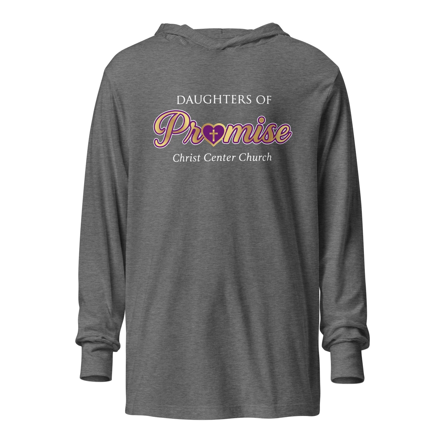 Performance | Hooded Long Sleeve T Shirt | Sons and Daughters of Promise, Inc. | Mark Logo