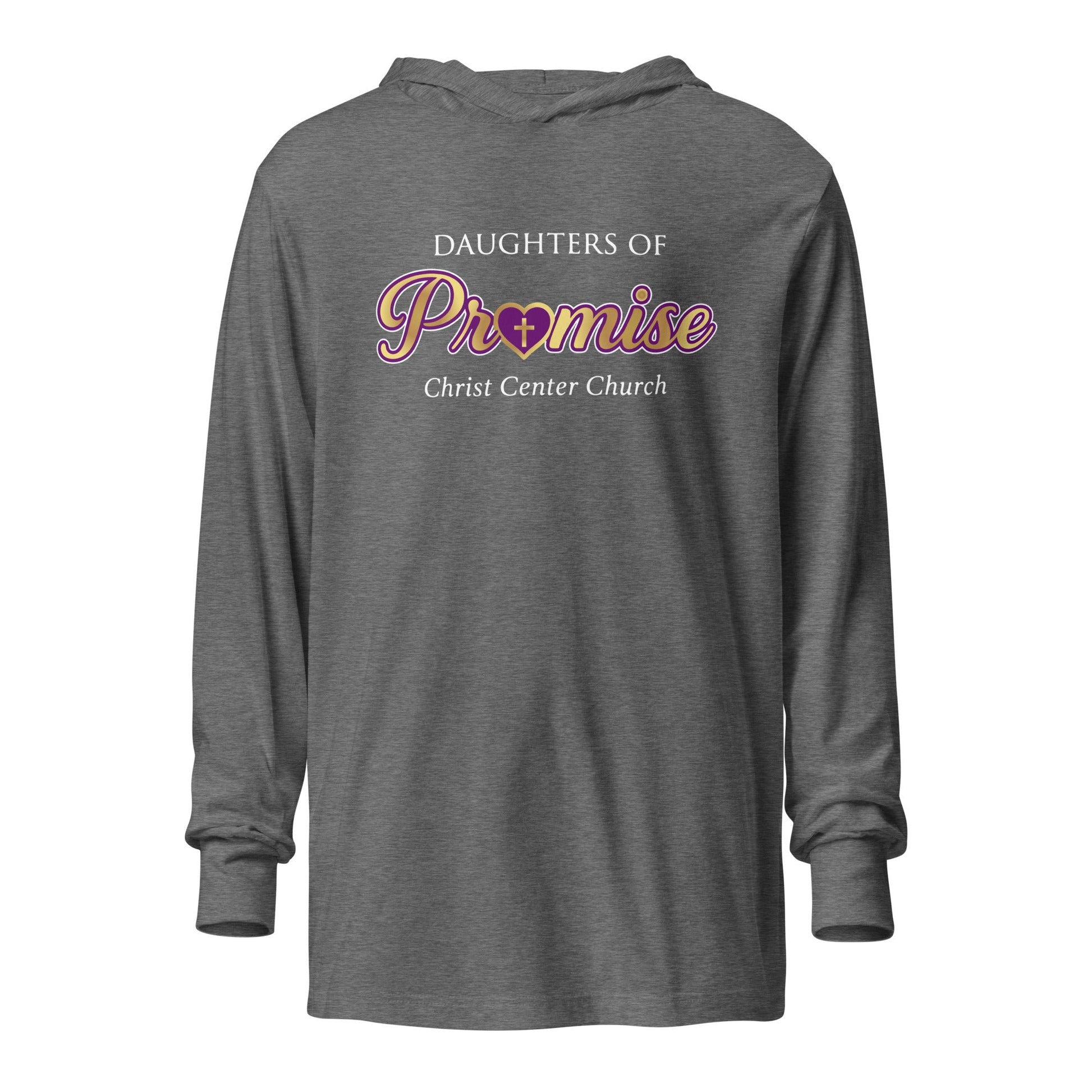 Performance | Hooded Long Sleeve T Shirt | Sons and Daughters of Promise, Inc. | Mark Logo