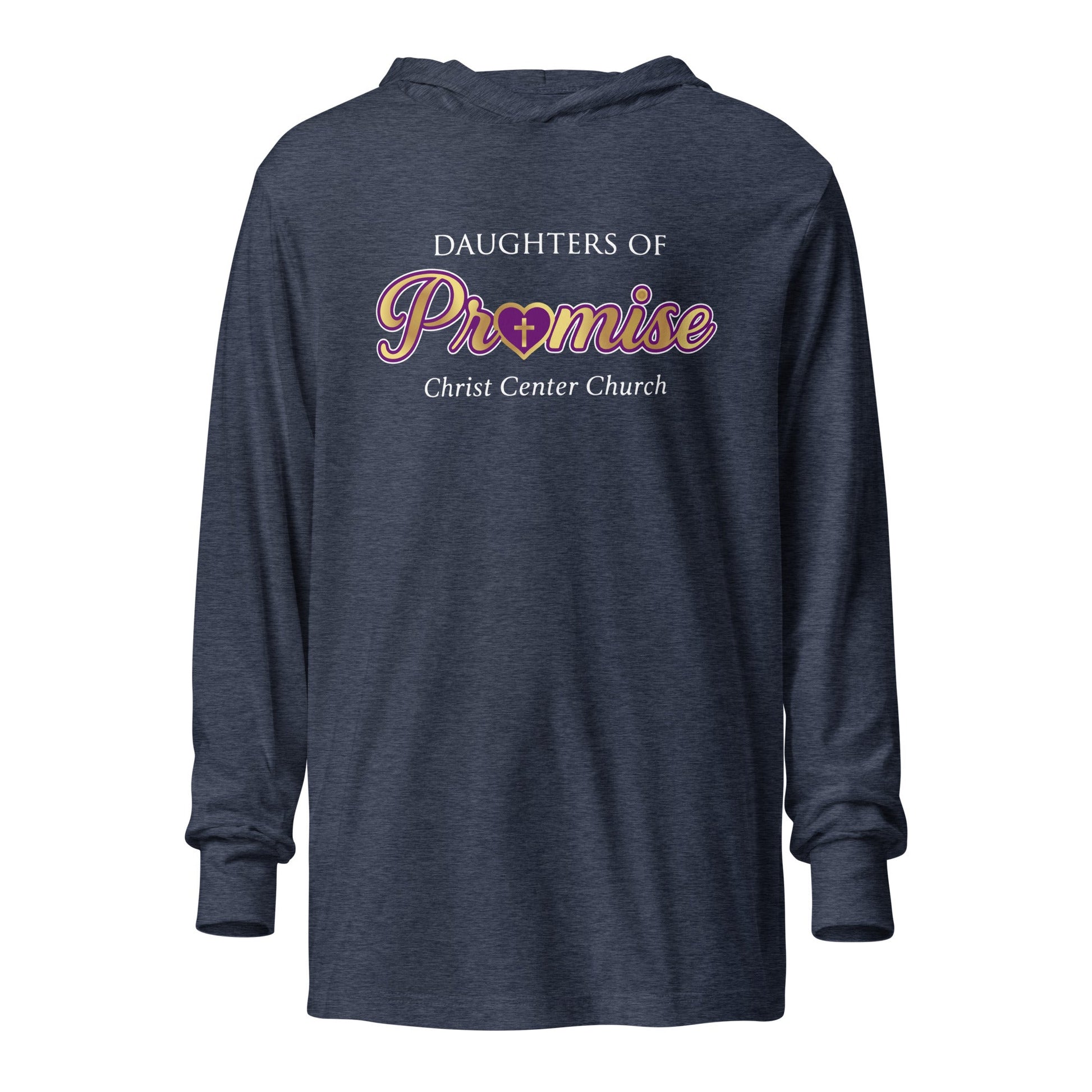 Performance | Hooded Long Sleeve T Shirt | Sons and Daughters of Promise, Inc. | Mark Logo