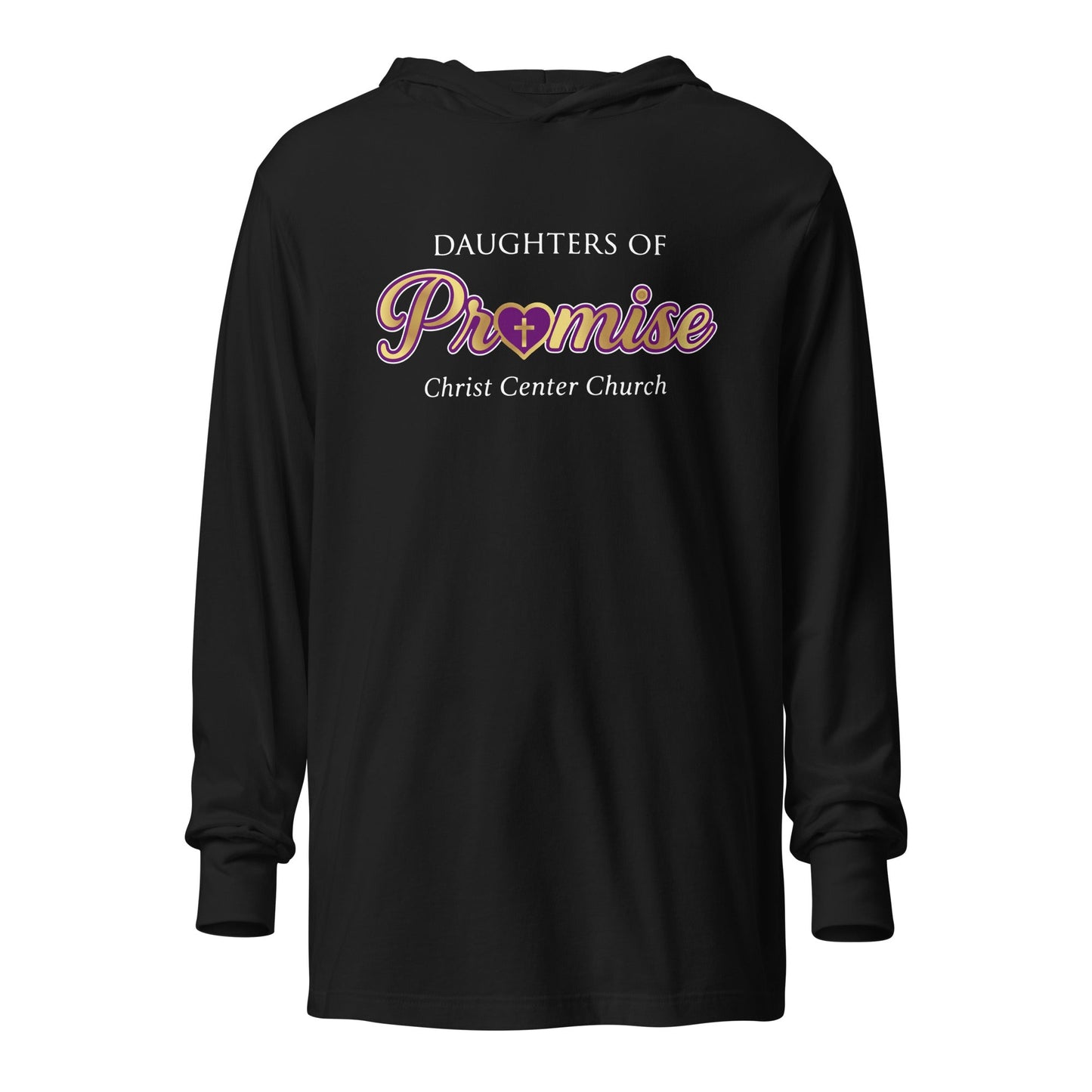 Performance | Hooded Long Sleeve T Shirt | Sons and Daughters of Promise, Inc. | Mark Logo