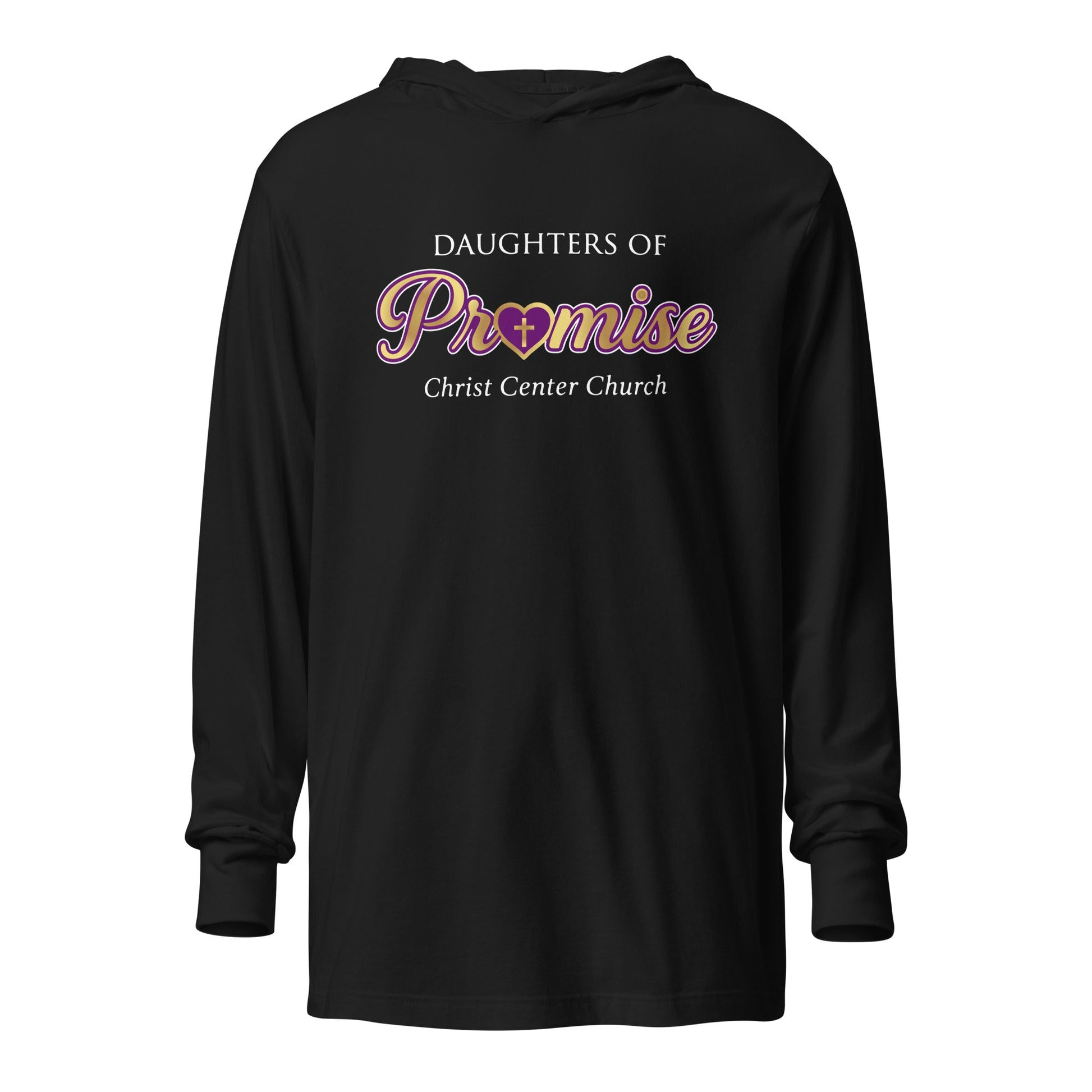 Performance | Hooded Long Sleeve T Shirt | Sons and Daughters of Promise, Inc. | Mark Logo