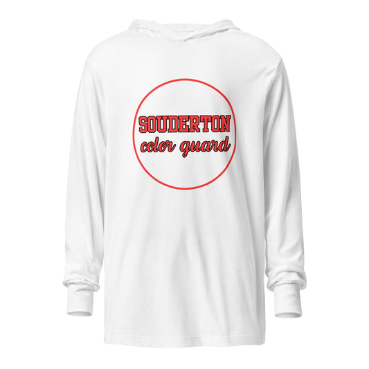 Performance | Hooded Long Sleeve T Shirt | Souderton Color Guard | Badge Logo