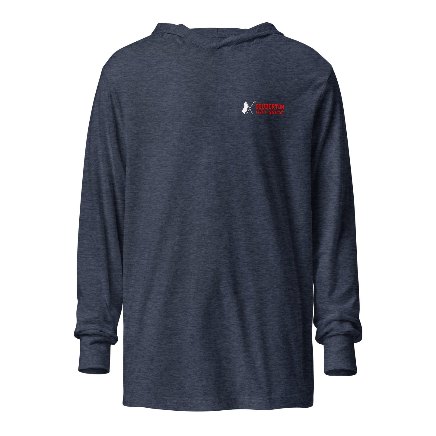Performance | Hooded Long Sleeve T Shirt | Souderton Color Guard | Crest Logo