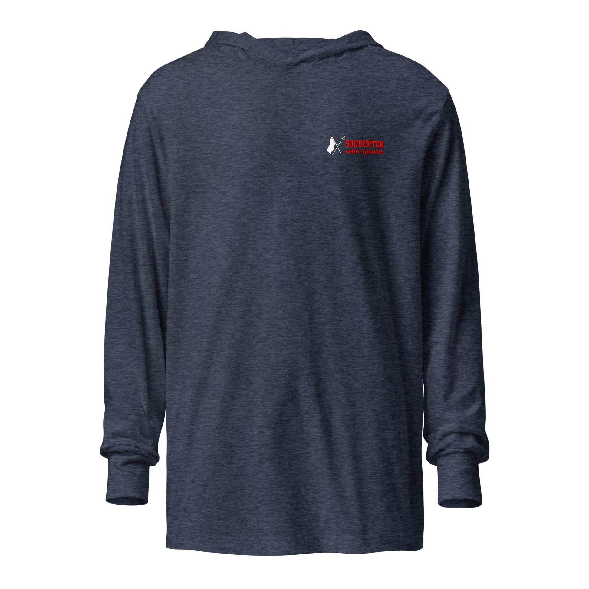 Performance | Hooded Long Sleeve T Shirt | Souderton Color Guard | Crest Logo