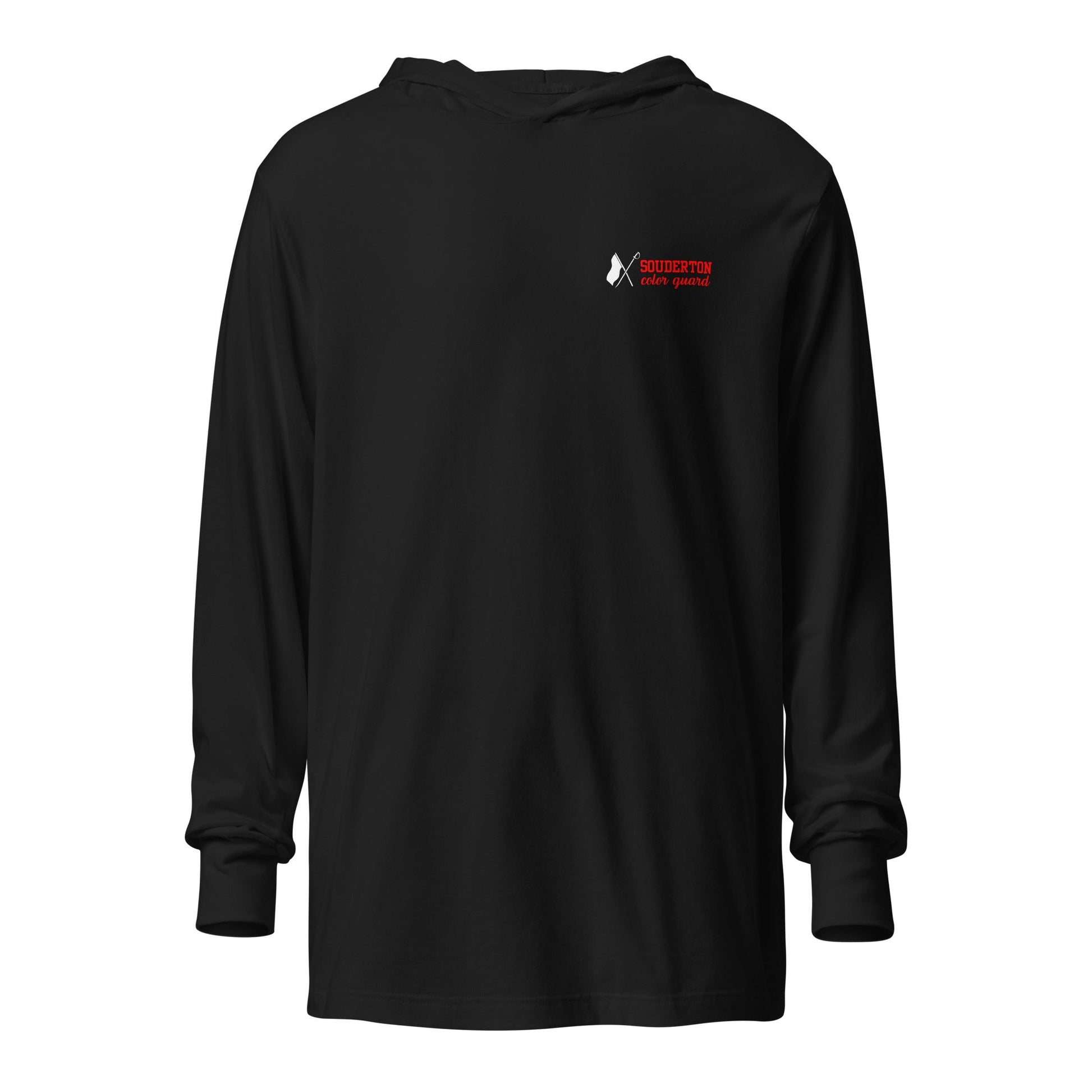 Performance | Hooded Long Sleeve T Shirt | Souderton Color Guard | Crest Logo