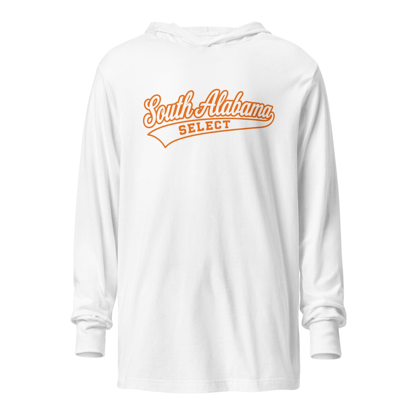 Performance | Hooded Long Sleeve T Shirt | South Alabama Select 8U | Athletics Logo