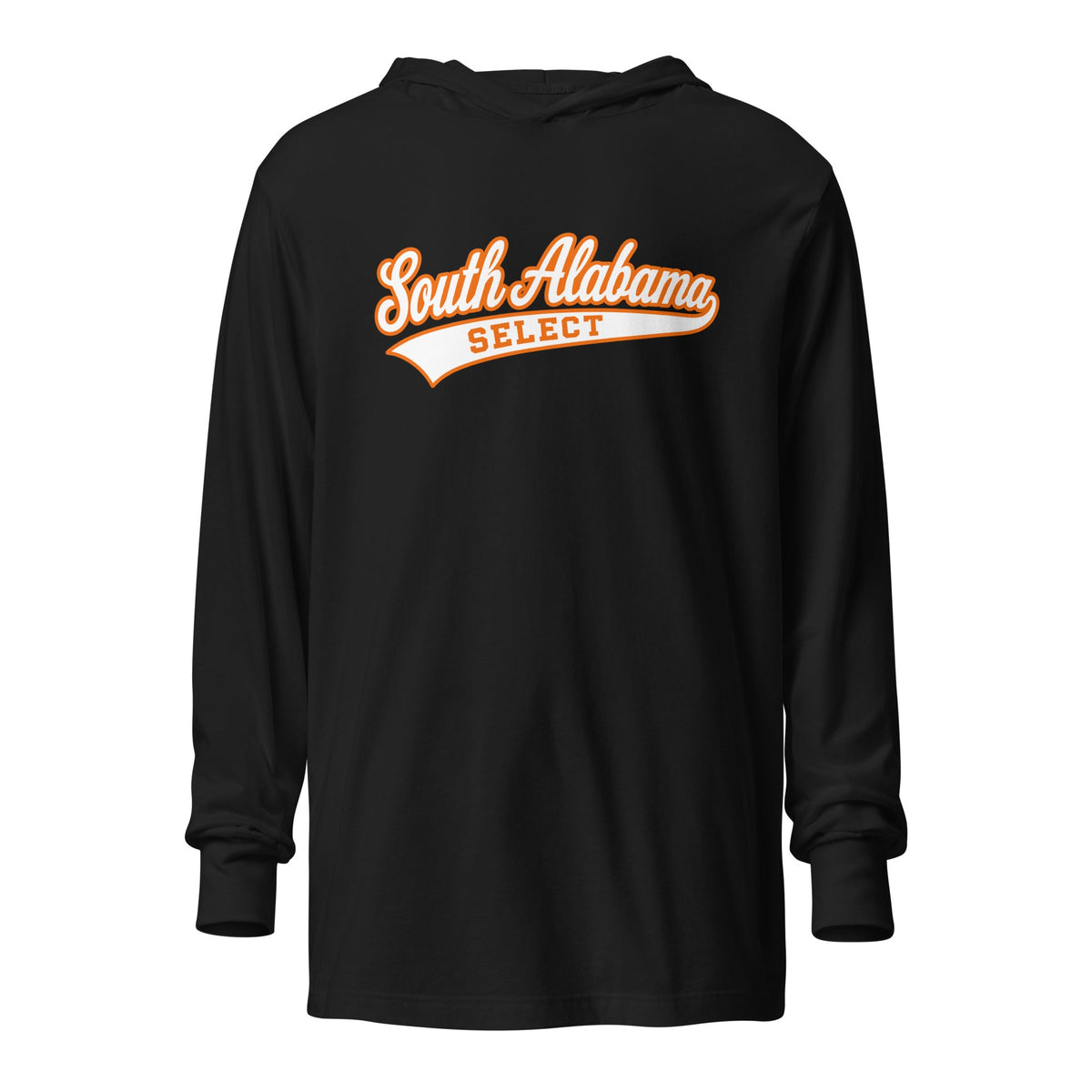 Performance | Hooded Long Sleeve T Shirt | South Alabama Select 8U | Athletics Logo