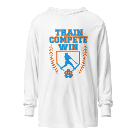 Performance | Hooded Long Sleeve T Shirt | South Alabama Select 8U | Emblem Logo