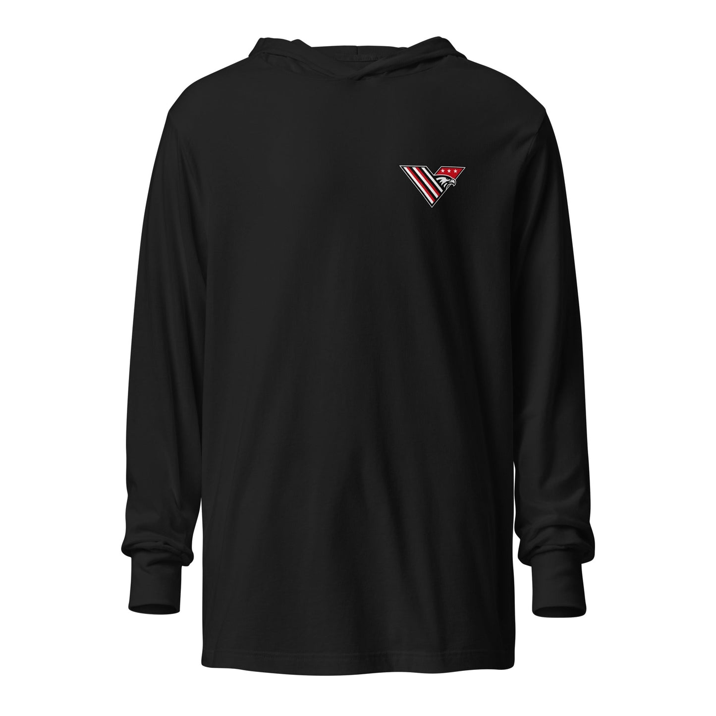 Performance | Hooded Long Sleeve T Shirt | South Bend Valor Baseball | Crest Logo