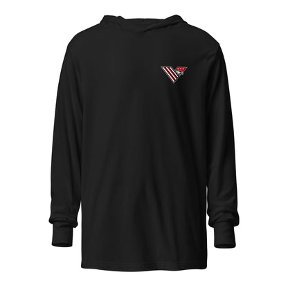Performance | Hooded Long Sleeve T Shirt | South Bend Valor Baseball | Crest Logo