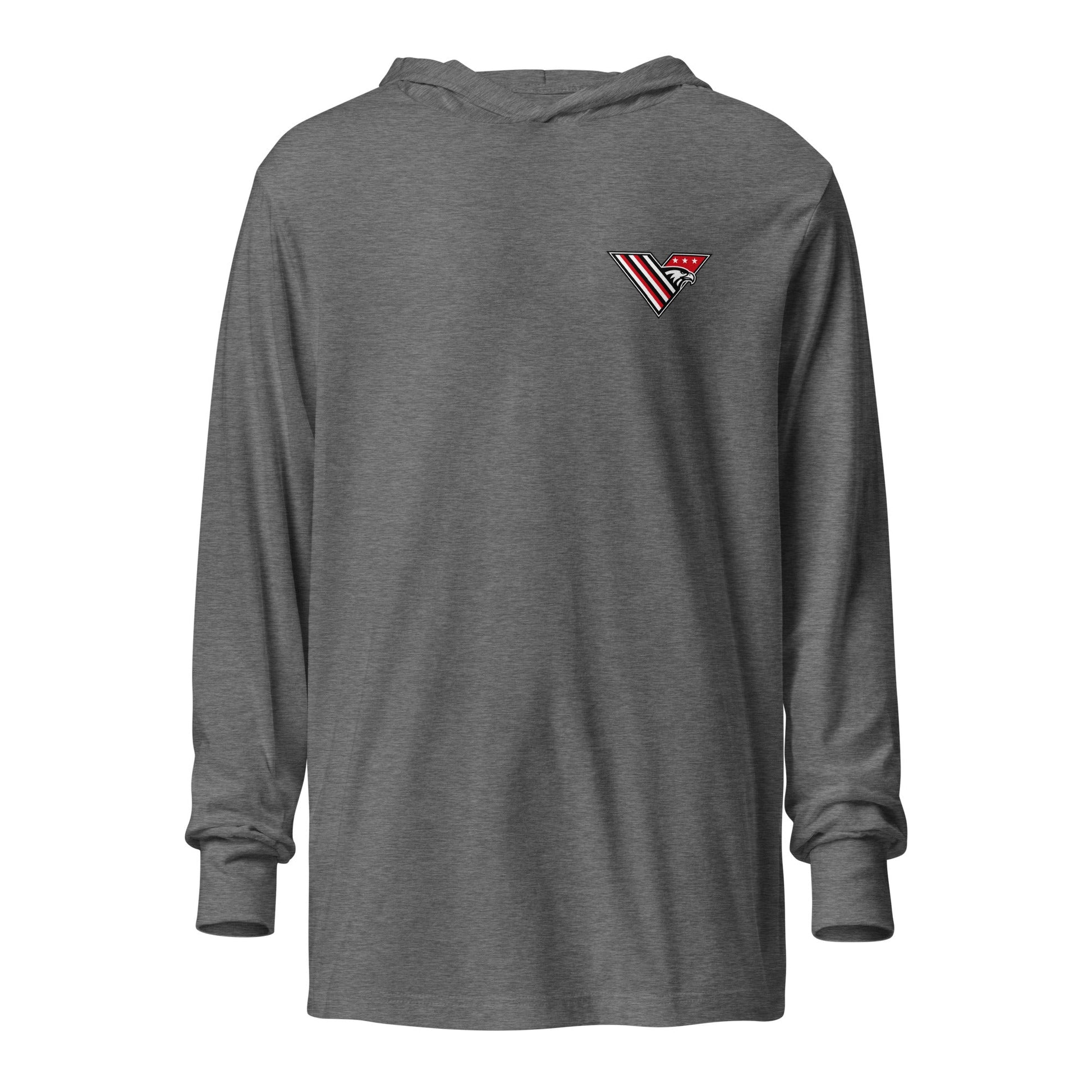 Performance | Hooded Long Sleeve T Shirt | South Bend Valor Baseball | Crest Logo