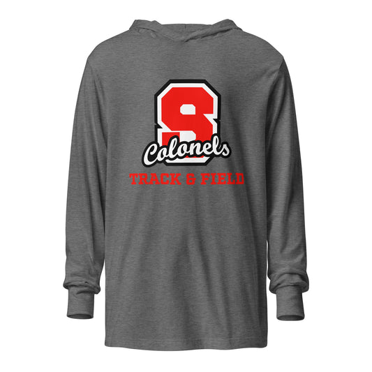 Performance | Hooded Long Sleeve T Shirt | South High Track | Block S Logo