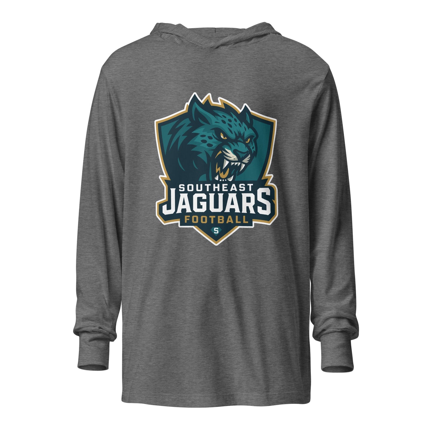 Performance | Hooded Long Sleeve T Shirt | Southeast Jaguars | Shield Logo