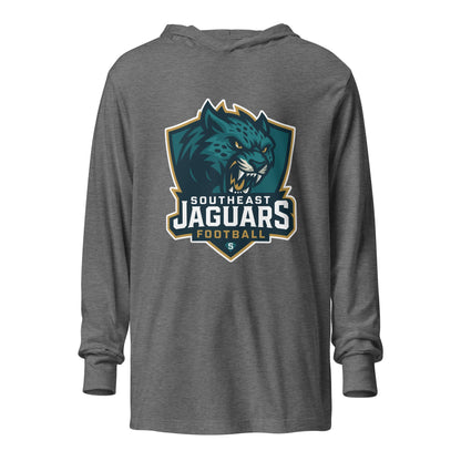 Performance | Hooded Long Sleeve T Shirt | Southeast Jaguars | Shield Logo