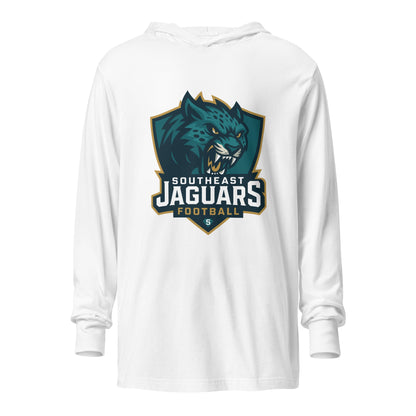 Performance | Hooded Long Sleeve T Shirt | Southeast Jaguars | Shield Logo