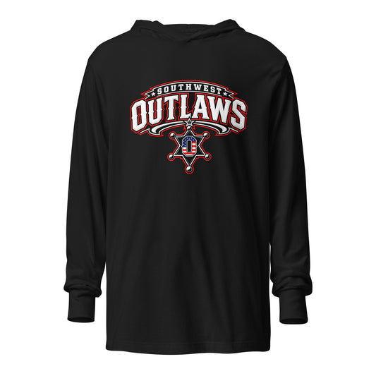 Performance | Hooded Long Sleeve T Shirt | Southwest Outlaws | Vanguard Logo