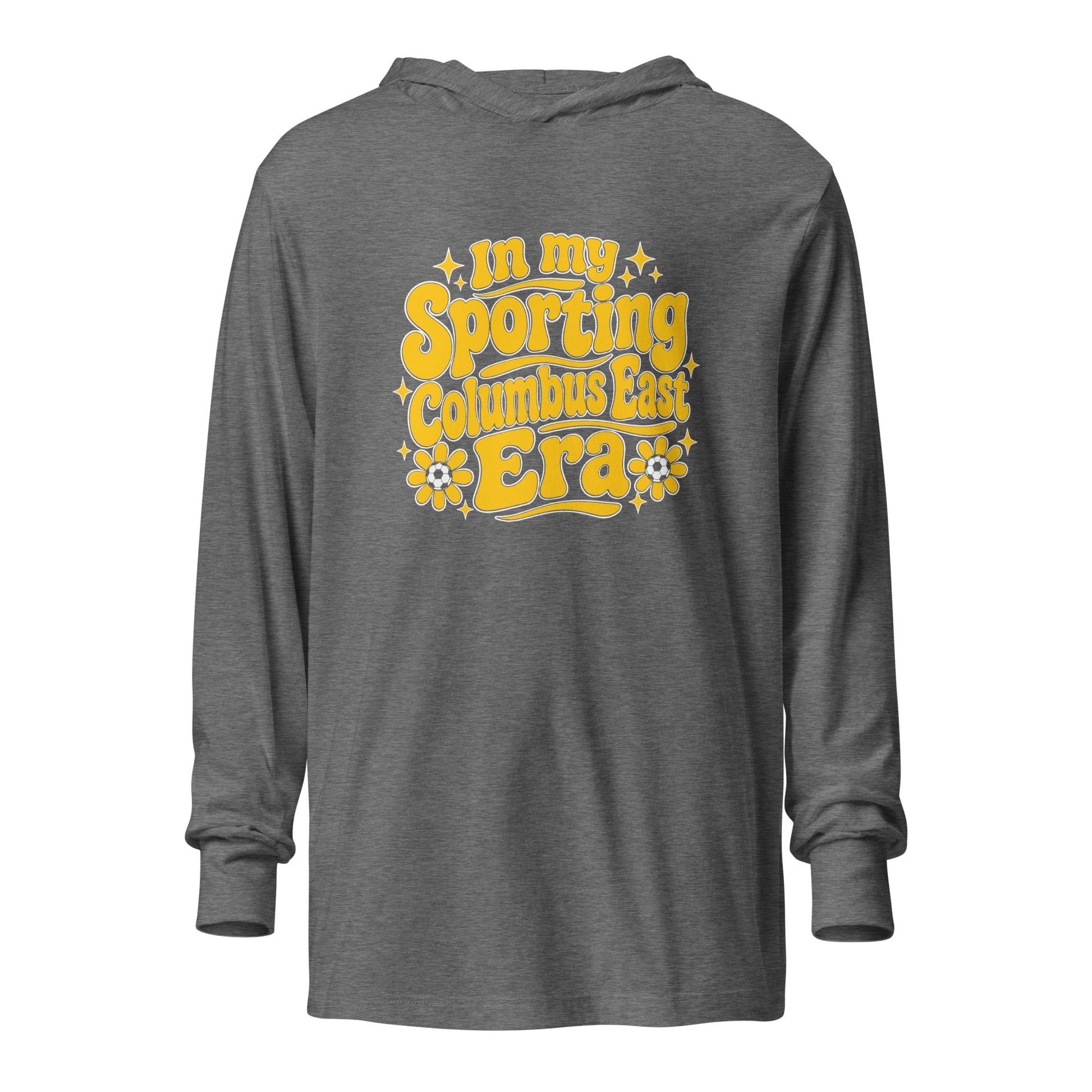 Performance | Hooded Long Sleeve T Shirt | Sporting Columbus East | Athletics Logo