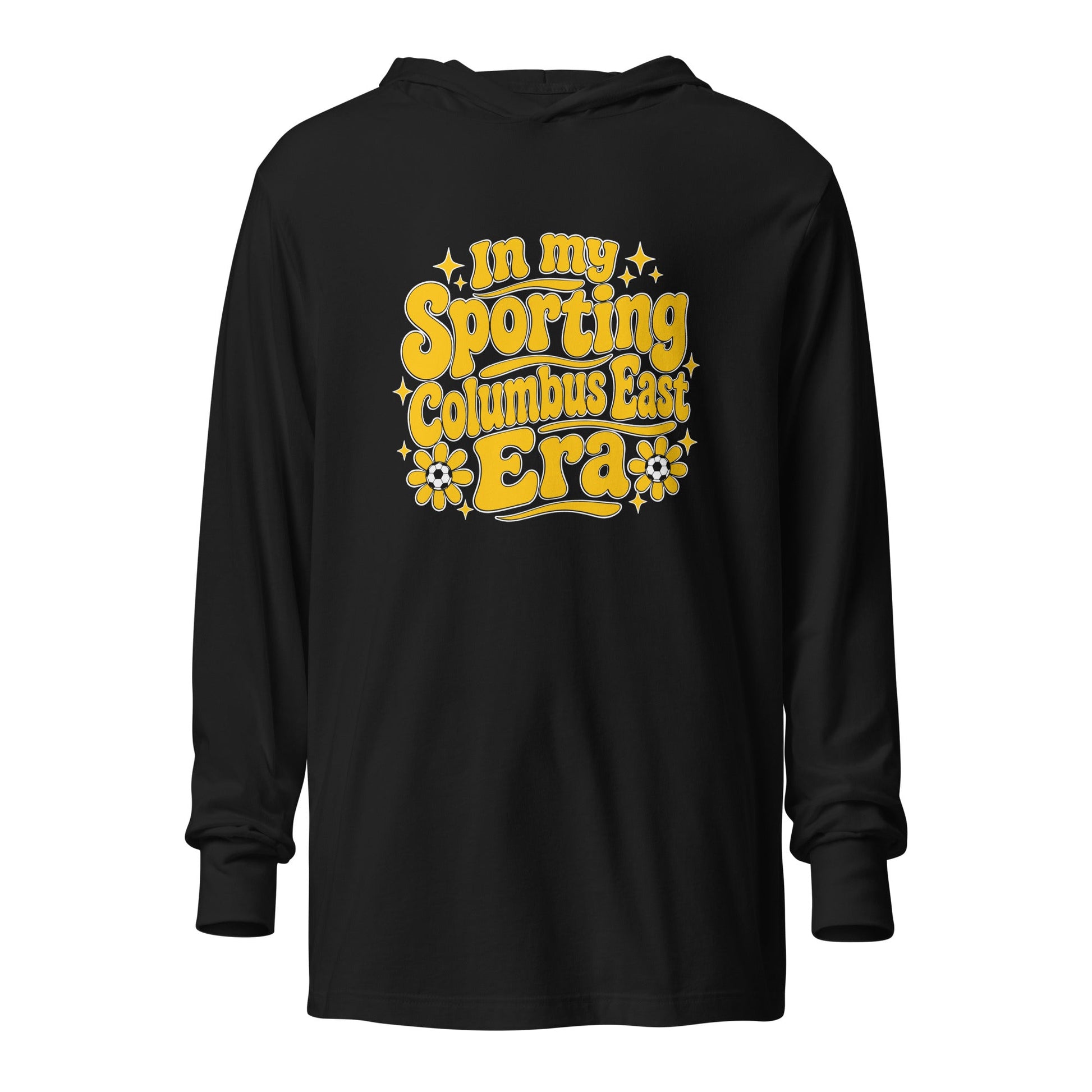 Performance | Hooded Long Sleeve T Shirt | Sporting Columbus East | Athletics Logo