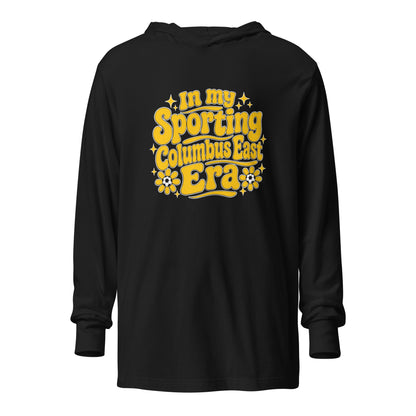 Performance | Hooded Long Sleeve T Shirt | Sporting Columbus East | Athletics Logo