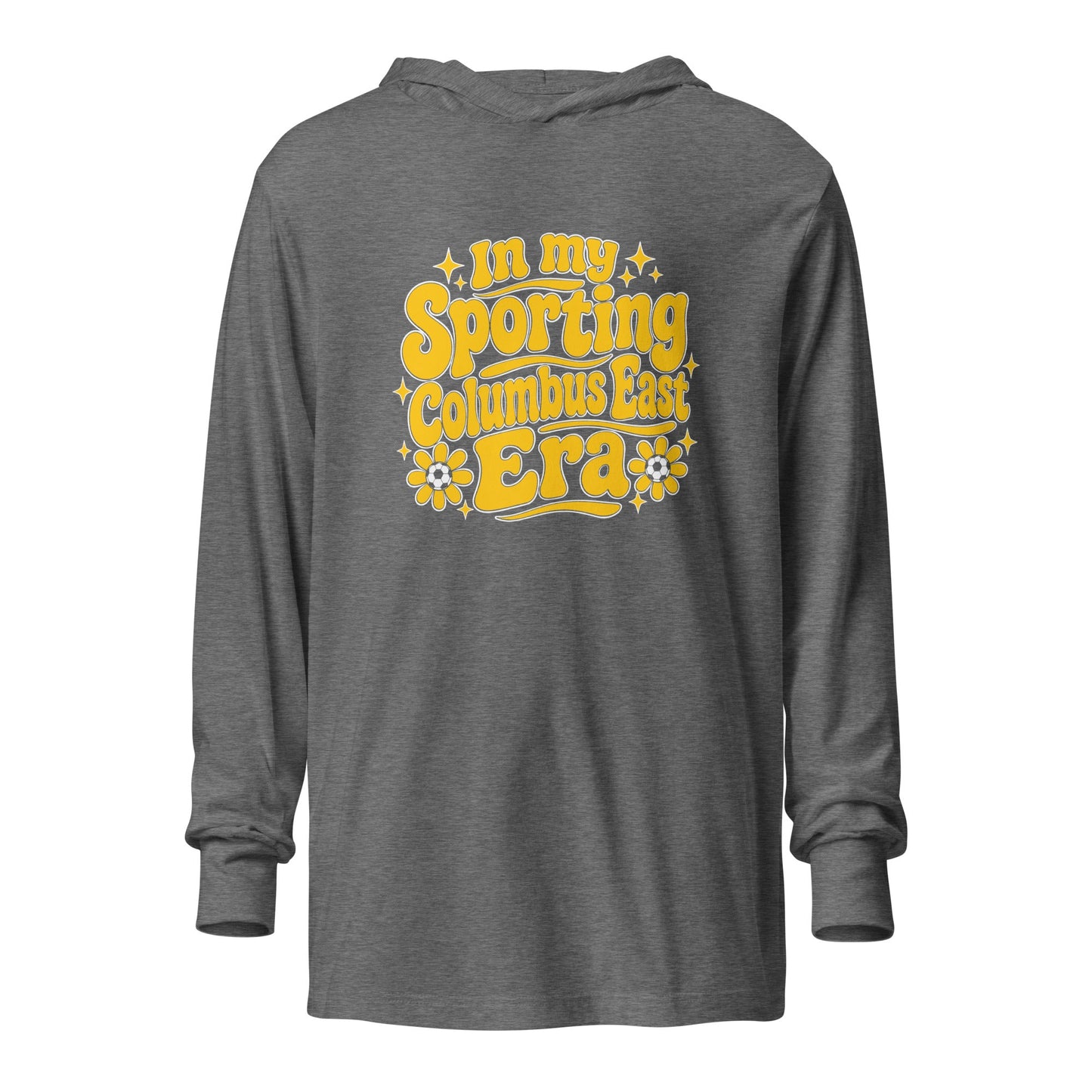 Performance | Hooded Long Sleeve T Shirt | Sporting Columbus East | Athletics Logo