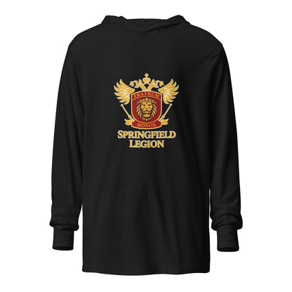 Performance | Hooded Long Sleeve T Shirt | Springfield Legion Hockey Club | Imperial Crest Logo
